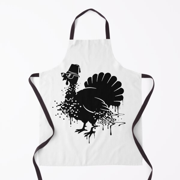 Item preview, Turkey Glitch Silhouette Friends (Black) designed and sold by Screen Lore.
