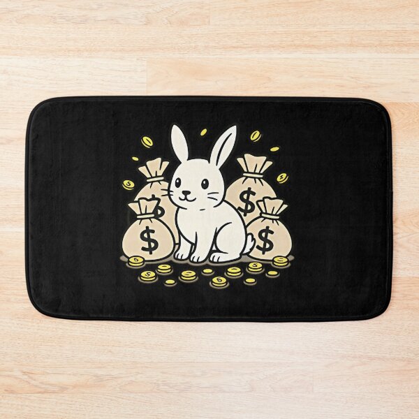 Item preview, Lucky Money Bunny Cute White Rabbit designed and sold by ofkokmoefu62.