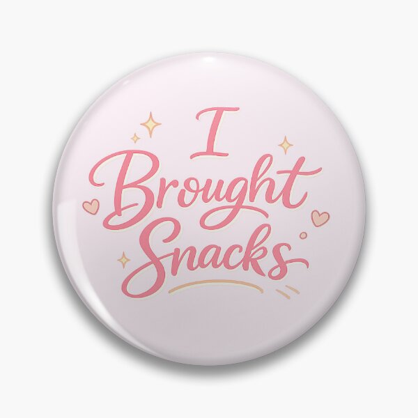 Item preview, I Brought Snacks – Girly Aesthetic Quote | Cute Gluten Free Preparedness Design designed and sold by My Gluten Free Life UK.