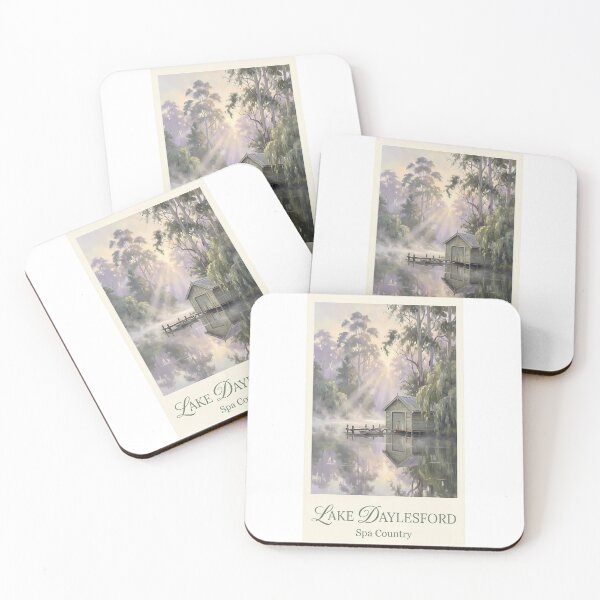 Item preview, Lake Daylesford Boathouse - Spa Country Mist Painting designed and sold by Digital Dreams Arts.