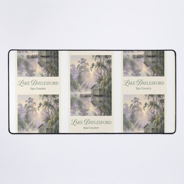 Item preview, Lake Daylesford Boathouse - Spa Country Mist Painting designed and sold by Digital Dreams Arts.