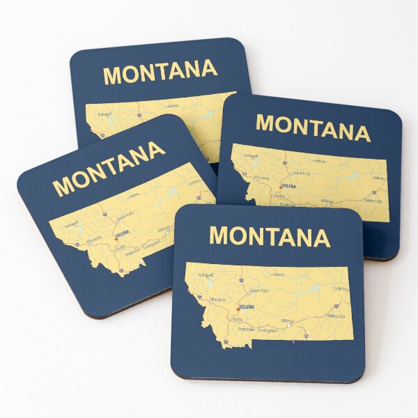 Item preview, Montana State Map - Classic Vintage Travel Style designed and sold by mashmosh.