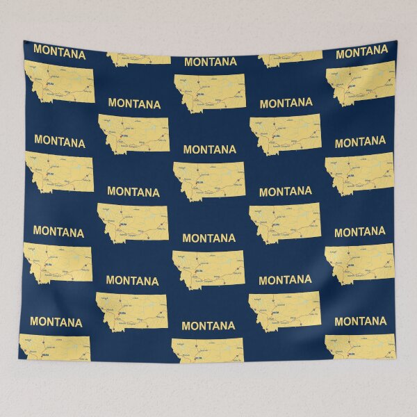 Item preview, Montana State Map - Classic Vintage Travel Style designed and sold by mashmosh.