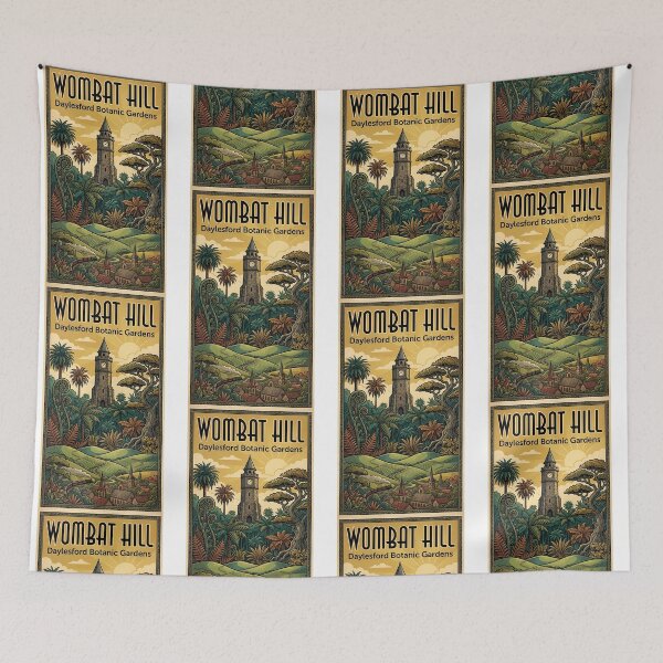 Item preview, Wombat Hill Botanic Gardens Daylesford - Pioneers Tower Art designed and sold by Digital Dreams Arts.