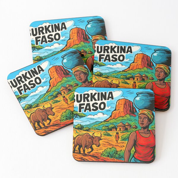 Item preview, Burkina Faso landscape | Comics stylCartoone -  designed and sold by ComicsFactory.