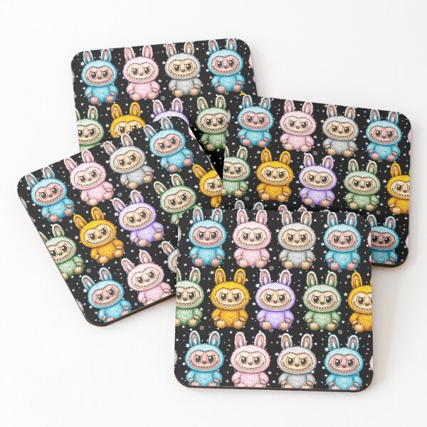 Item preview, Labubu Cute Monster Seamless Pattern designed and sold by Kubala Designs.