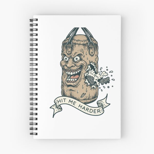 Item preview, Retro "Hit Me Harder" Tattoo Style Punching Bag designed and sold by JMC-shop.