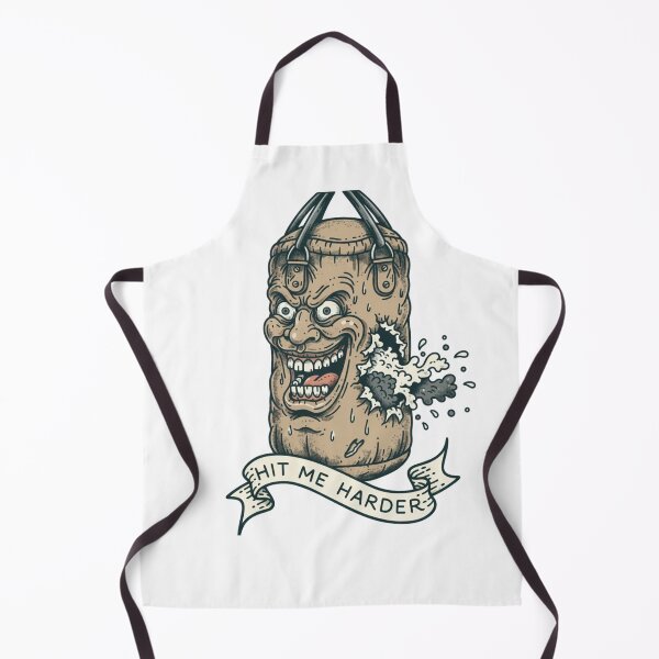 Item preview, Retro "Hit Me Harder" Tattoo Style Punching Bag designed and sold by JMC-shop.
