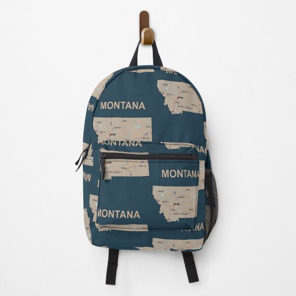 Item preview, Montana State Map - Vintage Earth Tones Edition designed and sold by mashmosh.