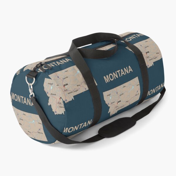 Item preview, Montana State Map - Vintage Earth Tones Edition designed and sold by mashmosh.