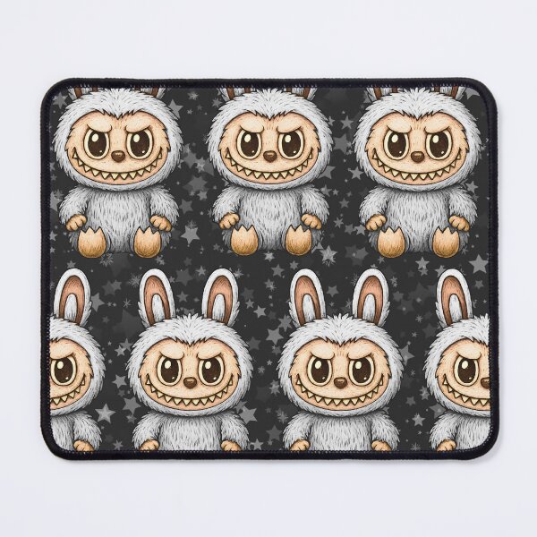 Item preview, Labubu Cute Monster Seamless Pattern designed and sold by Kubala Designs.