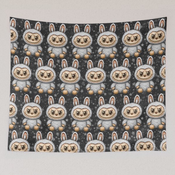 Item preview, Labubu Cute Monster Seamless Pattern designed and sold by Kubala Designs.
