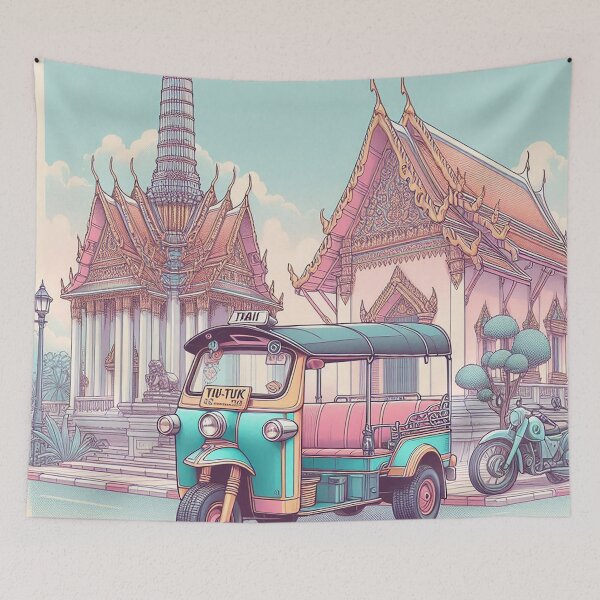Item preview, Temple Bells & Tuk Tuk Trails  designed and sold by Vanich-Panich.