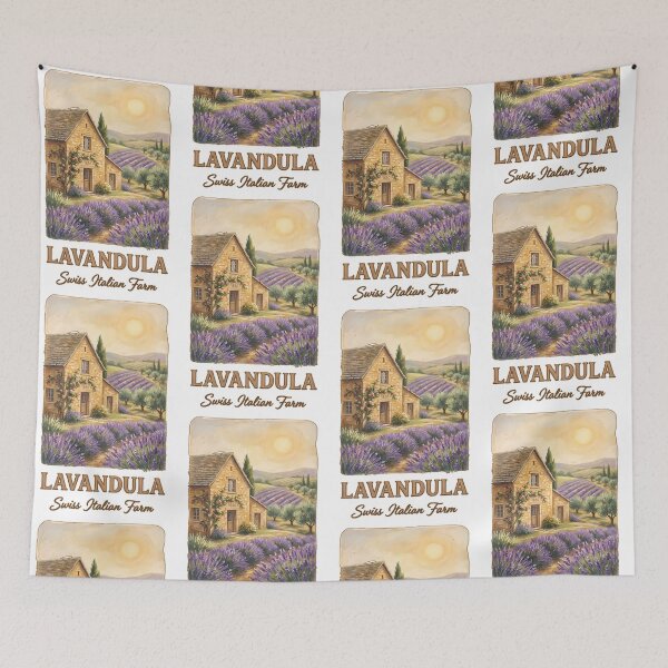 Item preview, Lavandula Swiss Italian Farm Daylesford - Lavender Cottage Art designed and sold by Digital Dreams Arts.