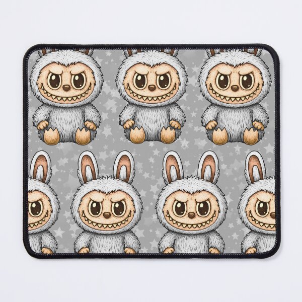 Item preview, Labubu Cute Monster Seamless Pattern designed and sold by Kubala Designs.