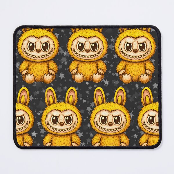 Item preview, Labubu Cute Monster Seamless Pattern designed and sold by Kubala Designs.