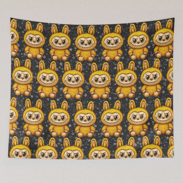Item preview, Labubu Cute Monster Seamless Pattern designed and sold by Kubala Designs.
