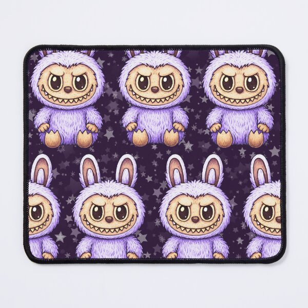 Item preview, Labubu Cute Monster Seamless Pattern designed and sold by Kubala Designs.