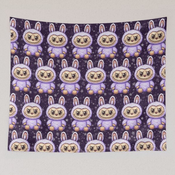 Item preview, Labubu Cute Monster Seamless Pattern designed and sold by Kubala Designs.