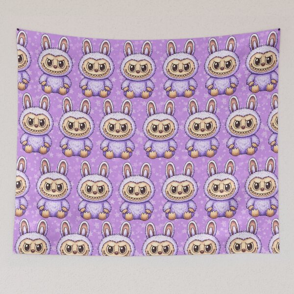 Item preview, Labubu Cute Monster Seamless Pattern designed and sold by Kubala Designs.
