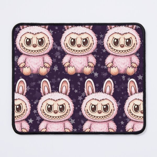 Item preview, Labubu Cute Monster Seamless Pattern designed and sold by Kubala Designs.