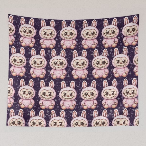Item preview, Labubu Cute Monster Seamless Pattern designed and sold by Kubala Designs.