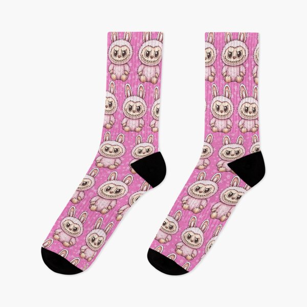 Item preview, Labubu Cute Monster Seamless Pattern designed and sold by Kubala Designs.