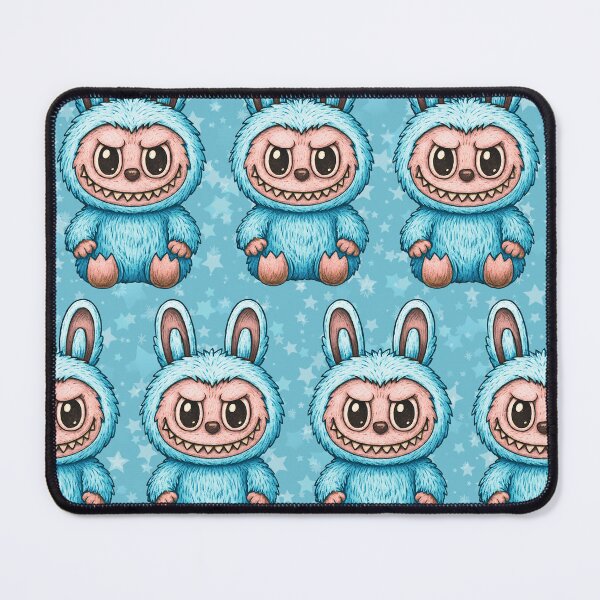 Item preview, Labubu Cute Monster Seamless Pattern designed and sold by Kubala Designs.