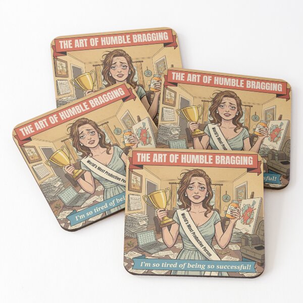 Item preview, The Art of Humble Bragging - Hustle Culture Satire designed and sold by Vantage Print Co..