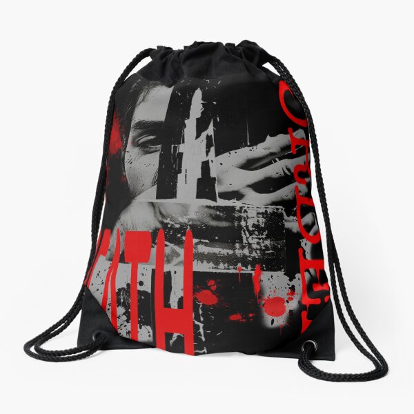 DEATH BORDERS — State Violence Collage by iServalan  Drawstring Bag