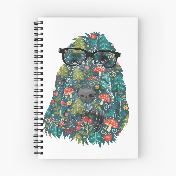 Item preview, Intelligent friend Spinone with Glasses – Scandinavian Folk Art by heidiannemorris © designed and sold by FOLK ART FUSION by heidiannemorris.