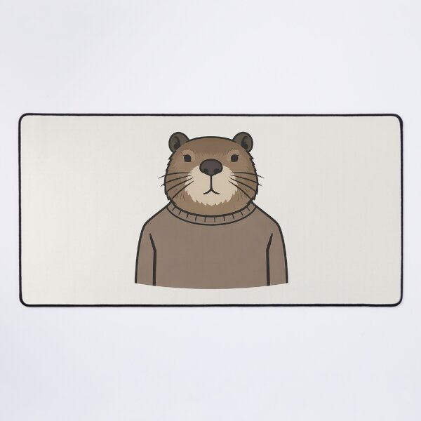 Item preview, Minimalist Nutria in Sweater Illustration designed and sold by Ombrya.