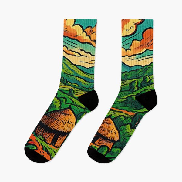 Item preview, Burundi landscape | Comics stylCartoone - designed and sold by ComicsFactory.