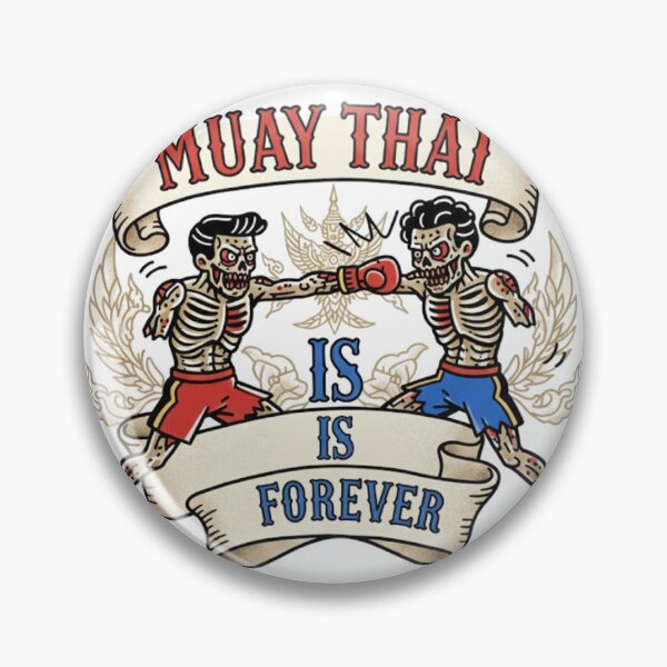 Item preview, Vintage Style Muay Thai Fighter Skeletons designed and sold by JMC-shop.