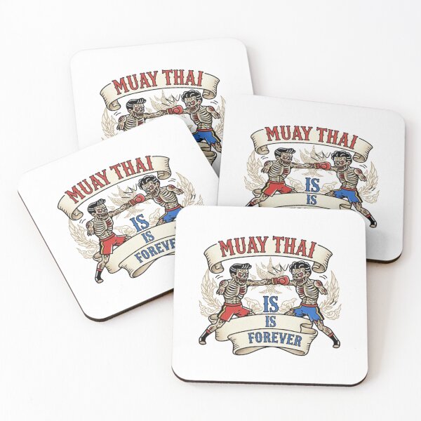 Item preview, Vintage Style Muay Thai Fighter Skeletons designed and sold by JMC-shop.