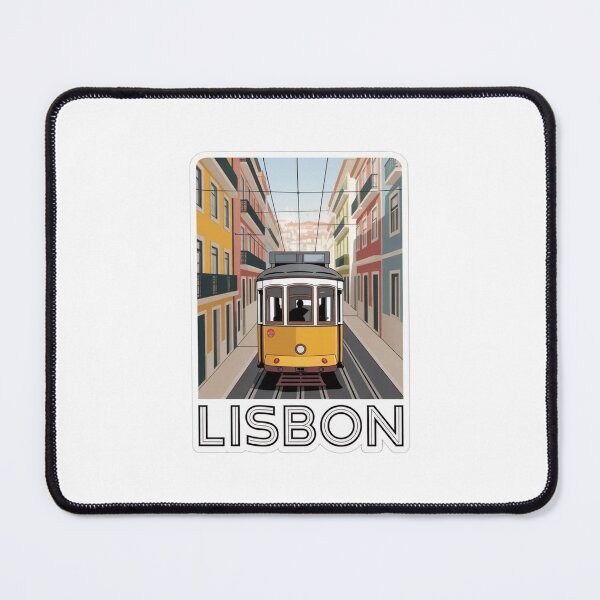 Item preview, Lisbon Tram Travel Sticker – Portugal Street Snapshot Illustration designed and sold by Timeless Design.