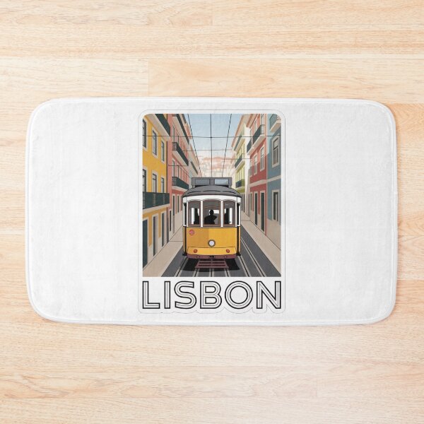 Item preview, Lisbon Tram Travel Sticker – Portugal Street Snapshot Illustration designed and sold by Timeless Design.