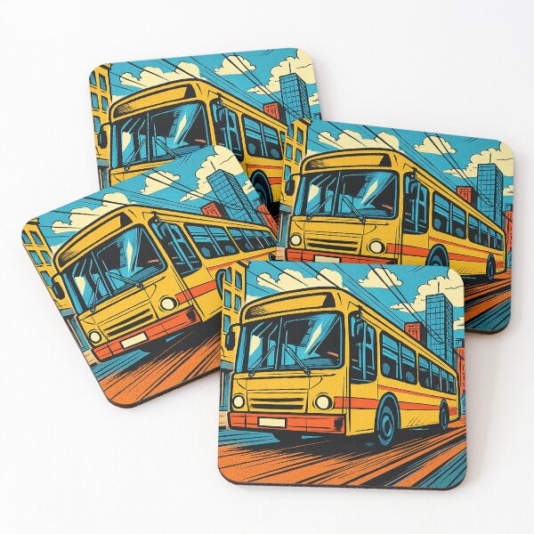 Item preview, bus | Comics stylCartoone -  designed and sold by ComicsFactory.