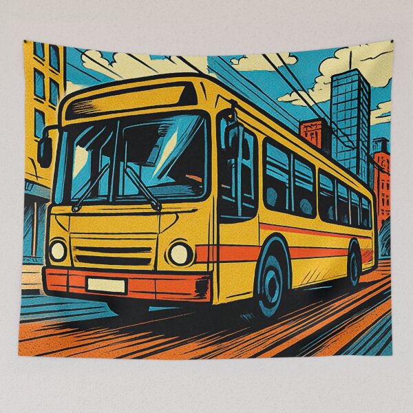 Item preview, bus | Comics stylCartoone -  designed and sold by ComicsFactory.