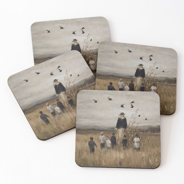 Item preview, Children and Scarecrow in Field designed and sold by lautir.