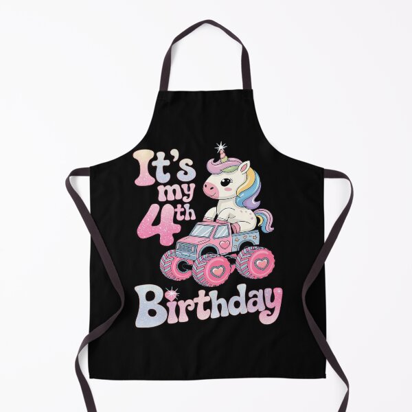 Item preview, It's My 4th Birthday Girl 4 Year Old Unicorn designed and sold by DigitaldeligArt.