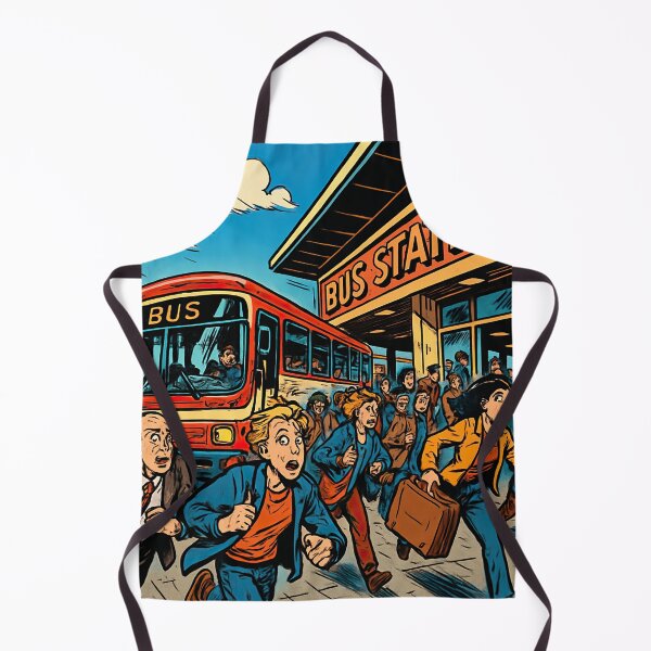 Item preview, Bus station | Comics stylCartoone - designed and sold by ComicsFactory.
