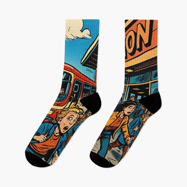 Item preview, Bus station | Comics stylCartoone -  designed and sold by ComicsFactory.