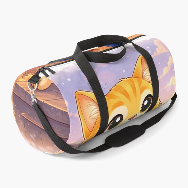 Item preview, Superhero Cat Standing Over City – Cute Cat Hero on Rooftop | Kawaii Comic Superhero Art designed and sold by Furfolkz.