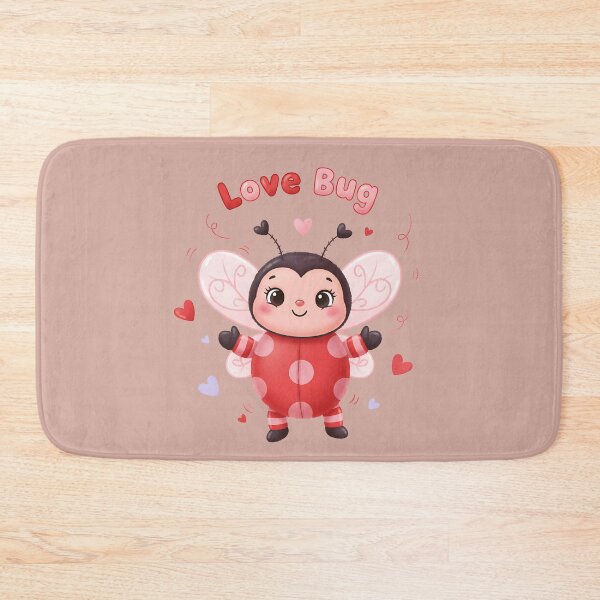 Item preview, Love Bug Cute Valentine Ladybug Illustration designed and sold by Anna_art_space.