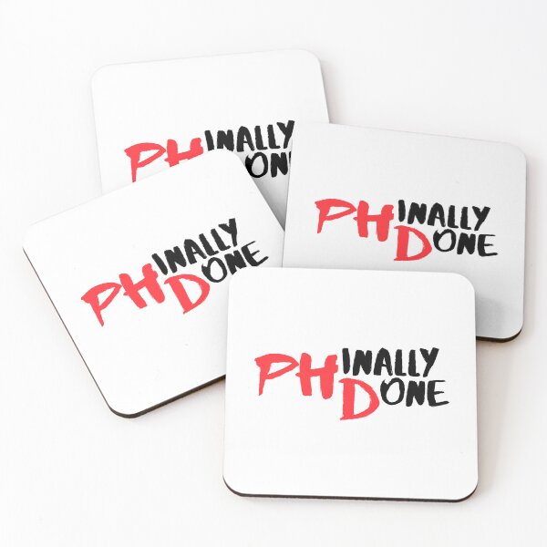 Item preview, Phinally Done – Funny PhD Graduation Quote for Doctorate Students and Researchers designed and sold by Artycom.