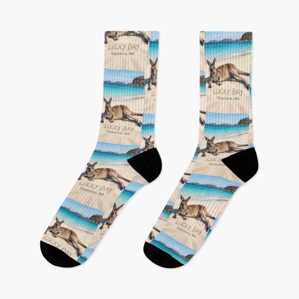 Item preview, Lucky Bay Esperance - Kangaroo on the Whitest Sand Beach Art designed and sold by Digital Dreams Arts.