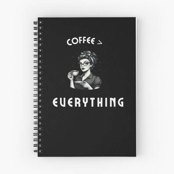 Item preview, Coffee Over Everything – Funny Coffee Quote Minimal Design - Cartoon designed and sold by MK-Charlie.