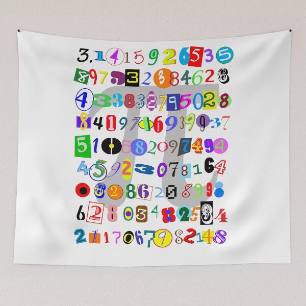 Item preview, Colorful Fun Depiction of Pi Calculated designed and sold by judgeart.