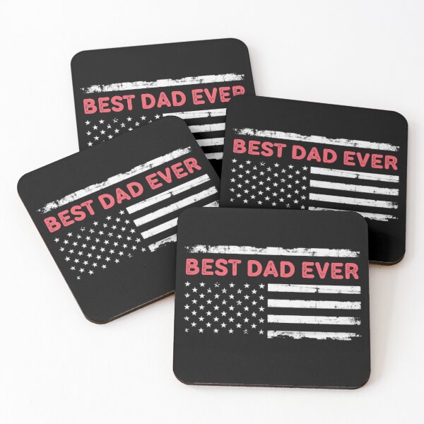 Item preview, Best Dad Ever Patriotic American Flag Father Quote Gift designed and sold by flagylART.